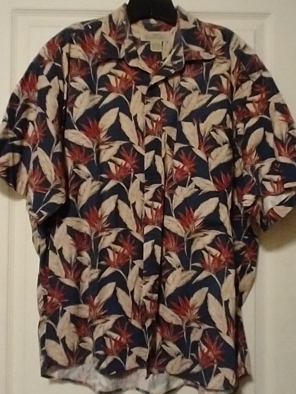 Natural Issue Vintage Hawaiian Men's Short Sleeve Full Button Shirt XL